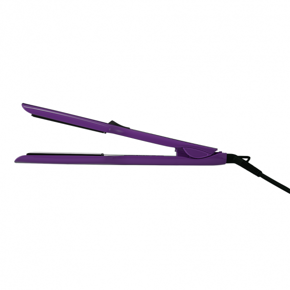 Утюжок MZ Titanium 2.0 темно-фиолетовый, черные пластины, глянец